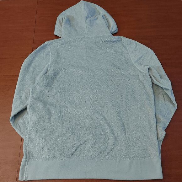 Outerknown Hightide Terry Pullover Hoodie Ash Blue Men's Size L - Picture 3 of 4